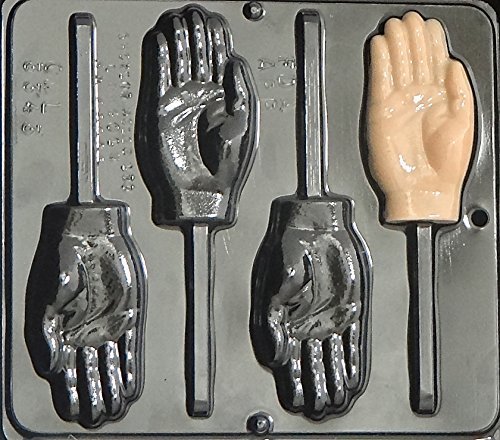 Hand Lollipop Chocolate Candy Mold 3343 N2
