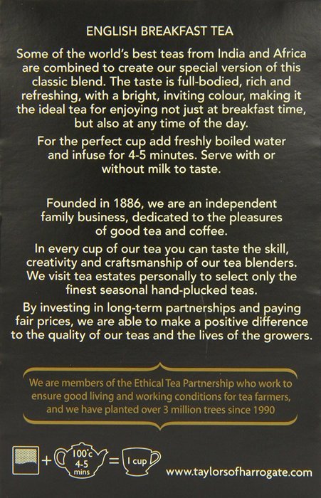 Taylors of Harrogate Classic Tea Variety Box, 48 Count N54