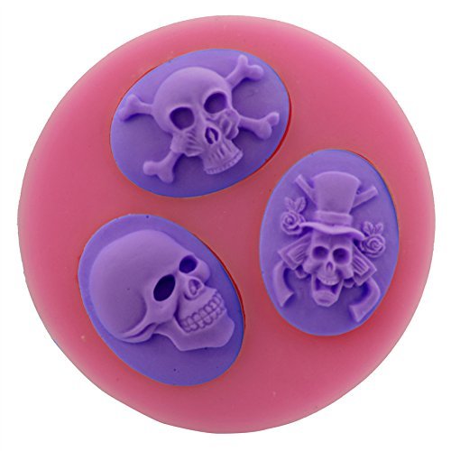 Let'S Diy Skull Shape Fondant Silicone Cake Molds Tools 3D Candy Soap Chocolate Silicone Mould Silicone Kitchen... N3
