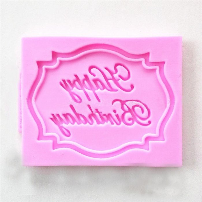 GOOTRADES Happy Birthday Alphabet Silicone Mold for Cake Pop Mold Chocolate Mold Fondant Tool N2