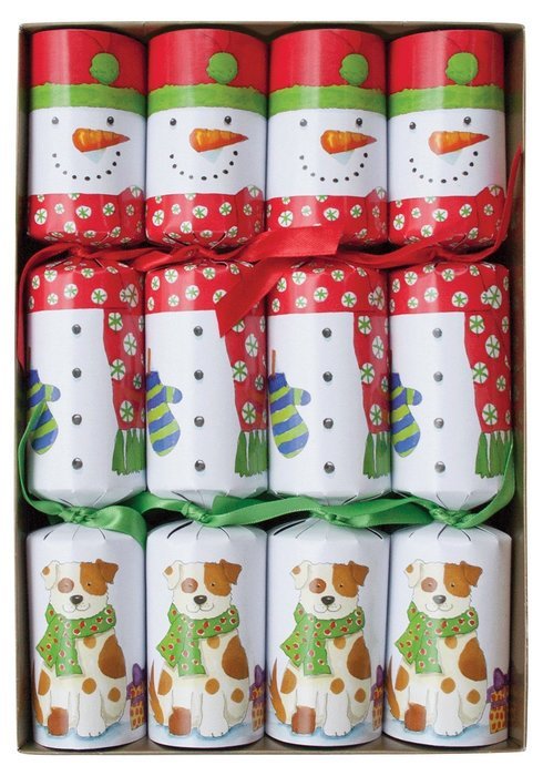 Caspari Celebration Crackers, 10-Inch, Snow Friends N10