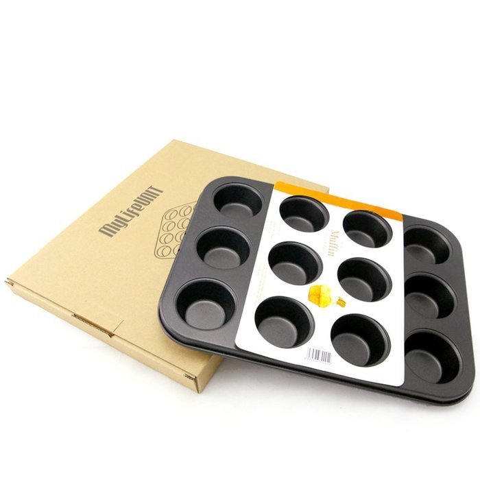 MyLifeUNIT Nonstick Bakeware 12-Cup Cupcake Muffin Pan N5