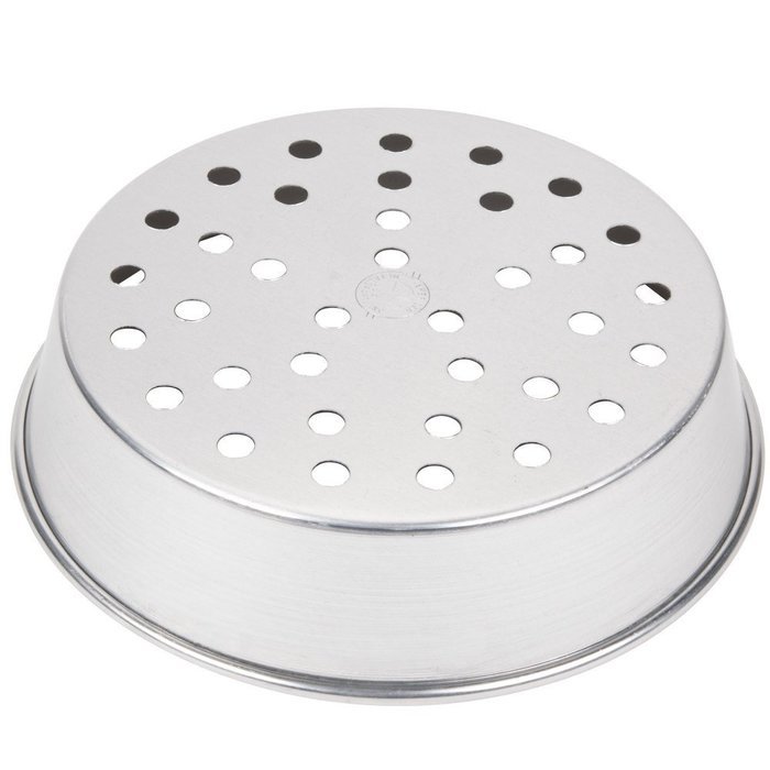 American Metalcraft A90132P 13" x 2" Perforated Standard Weight Aluminum Tapered / Nesting Pizza Pan N2