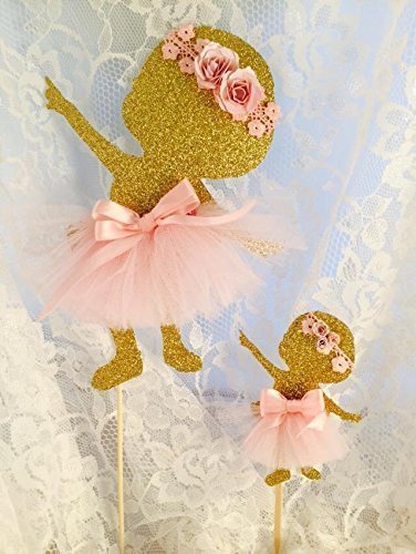 Baby Girl Ballerina Cake Topper or Cupcake Toppers N3
