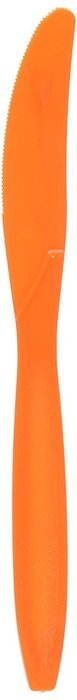 Amscan Big Party Pack 100 Count Mid Weight Plastic Knives, Orange