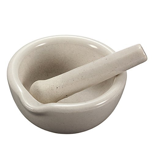 6ml Mini Porcelain Mortar Pestle Set Mixing Grinding Bowl N2