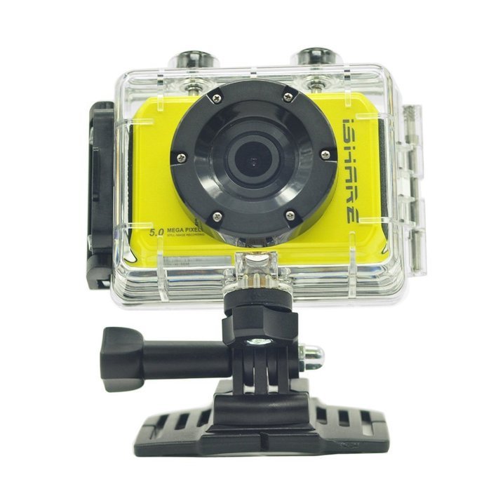 iShare S200 Sport Action Camera 5.0MP Full HD 1080P action video camera with 2.0 inch Touch Screen Yellow N4