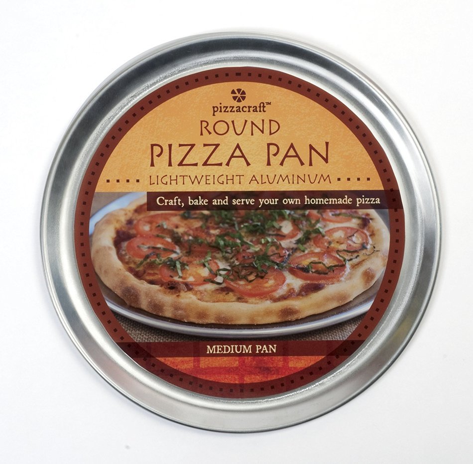 Pizzacraft PC0400 8" Round Aluminum Pizza Pan, Personal Size N7