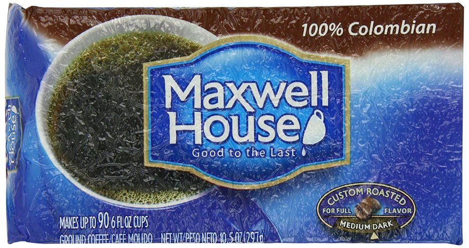 Maxwell House 100% Colombian Ground Coffee Medium Roast, 10.5-Ounce Vacuum Bag (Pack of 3)