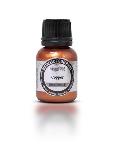 Ready-to-use Metallic Copper 100% Edible Food Paint for Cake and Icing Decoration