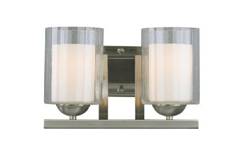 Woodbridge Lighting 53112-STN Cosmo 2-Light Bath Light, Satin Nickel by Woodbridge Lighting