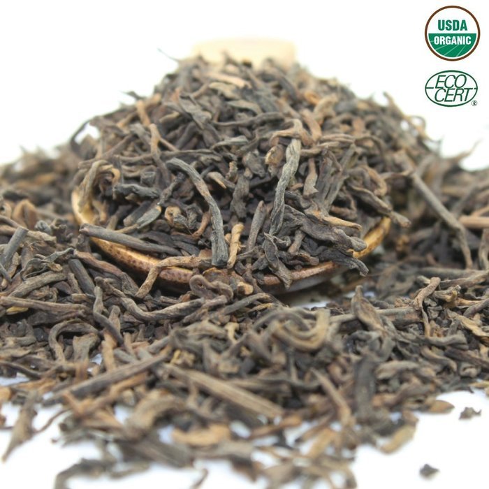 Pu erh Loose Leaf Tea Aged 5 Years, Organic - 4oz