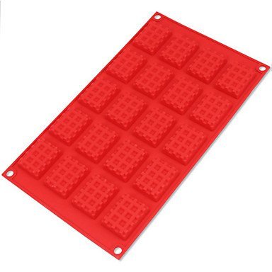 Y&XL&H 20 Cavity Mini Fancy Bundt Waffles Cake Pan Silicone Mold Baking Mould N3
