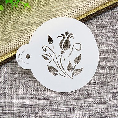 Y&XL&H Roses are Red Cookie Stencil,Floral Cake Stencil,Rose Fondant Stencil Tool,Tool kit Cake Decorating, N3