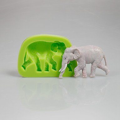 Sher Walking Elephant Silicone Fondant Mold Cake Decoration Sugarcraft Tools Polymer Clay Fimo Chocolate Candy...