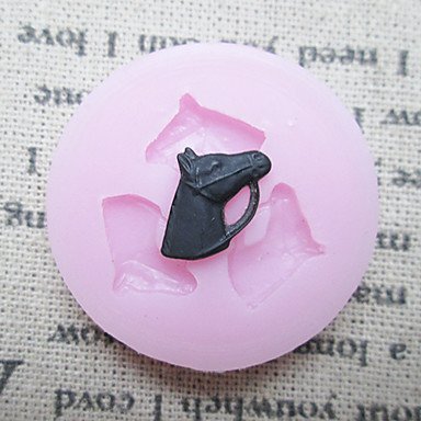Y&XL&H Three Holes Horse Fondant Molds Resin flowers Mould Molds For Cakes