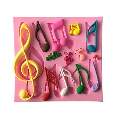 Y&XL&H Music Note Decoration Fondant Mold Cake Decoration Mold N3
