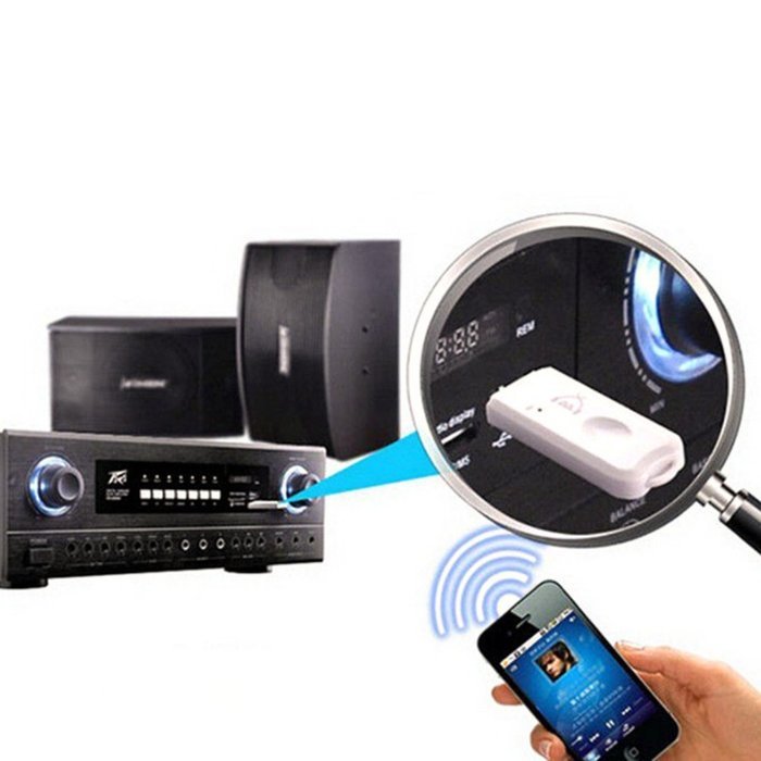 Mercu USB Car Auto Bluetooth Stereo Wireless Audio Music Receiver Adapter