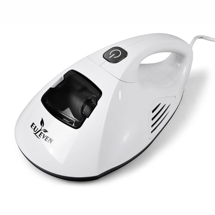 Handheld vacuum cleaner,Euleven 3005C UV Bed Vacuum Cleaner with Vibrating Single pad,White