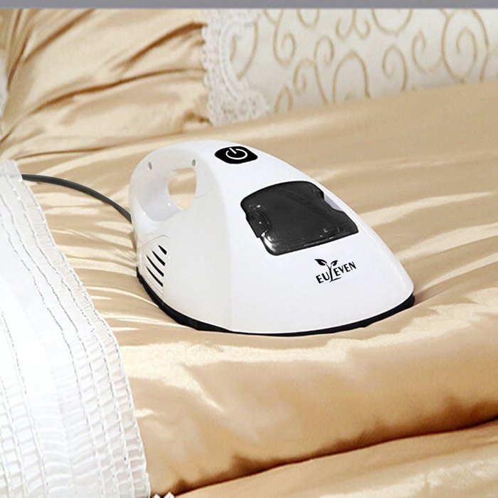 Handheld vacuum cleaner,Euleven 3005C UV Bed Vacuum Cleaner with Vibrating Single pad,White N2