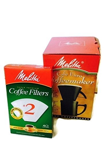 Brew One Cup of Coffee With Melitta Pour Over Cafe Euro Coffeemaker and Filters