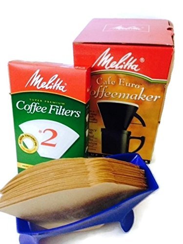 Brew One Cup of Coffee With Melitta Pour Over Cafe Euro Coffeemaker and Filters N2