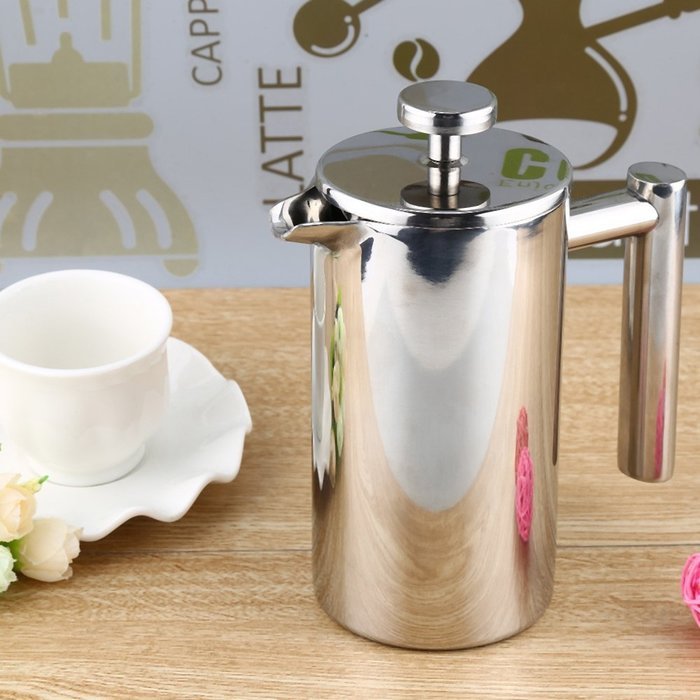 YOOYOO 350ML Stainless Steel Insulated Coffee Tea Maker with Filter Double Wall (350ML) N9