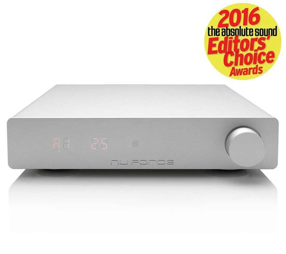 NuForce DDA120 Powerful Integrated Digital Amp with BTR1 Bluetooth Receiver Dongle Included (Silver) N10