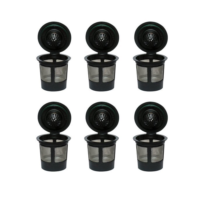 6 Solo Reusable Coffee Pod Filters Compatible with Keurig K cup Coffee System N2
