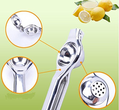 Action Stainless Steel Lemon Squeezer - Professional Manual Citrus Juice Press (Stainless Steel) N3