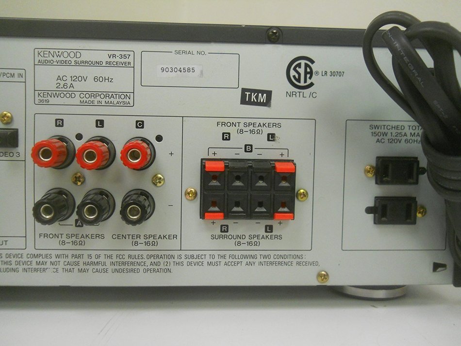 Kenwood VR-357 Dolby Digital Receiver (Discontinued by Manufacturer) N6