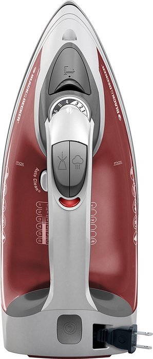 Black & Decker ICR07X Xpress Steam Cord Reel Iron, White/Red N2