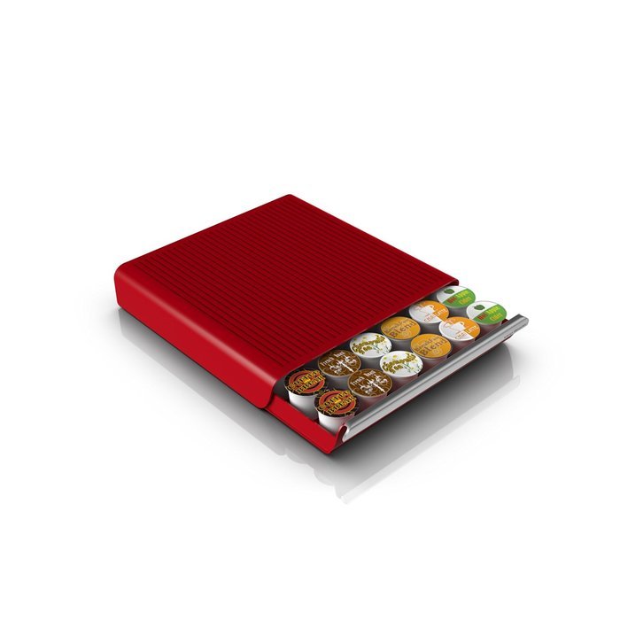 Mind Reader 'Hero' 36 Capacity Single Serve Coffee Pod Storage Drawer, Red N10
