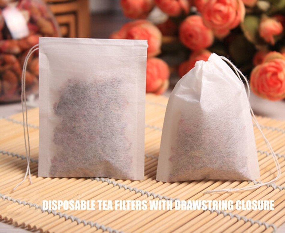 Adecco LLC Disposable Tea Filter Bags - 100 Count (100) N3