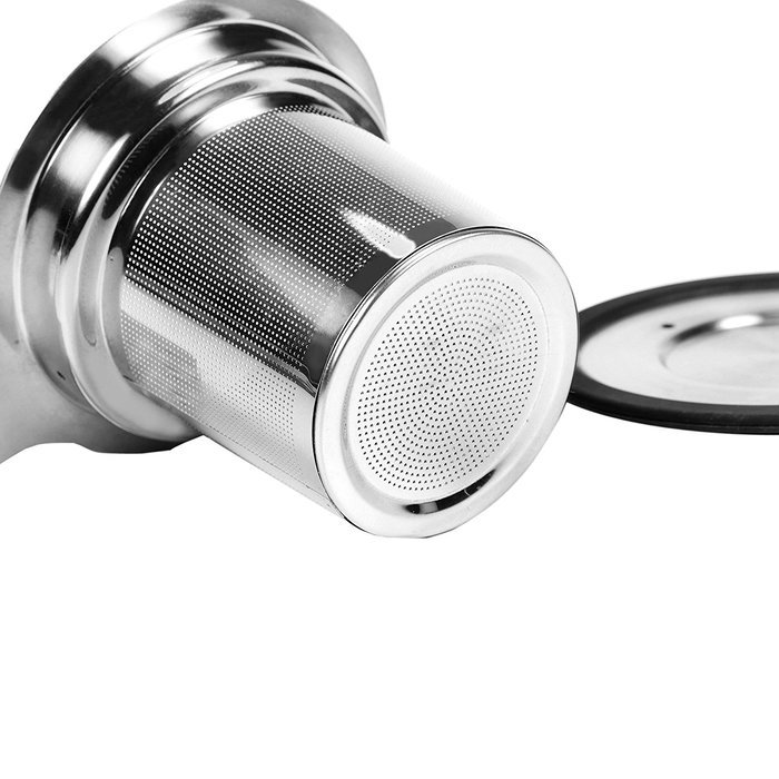 ETvalley Tea Infuser with Strainer, Stainless Steel, for Loose Leaf and Herbal Tea Brew in Mug Strainers, Black... N6