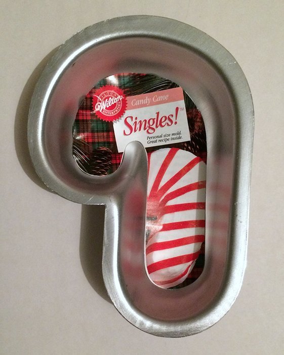 Wilton Singles Candy Cane #2105-1128 Cake Pan Personal Size Mold