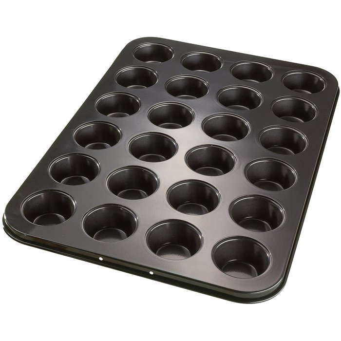Dr.Oetker Muffin Tray "Back-Idee" 24 Cups, 22.56" x 15.16", Black