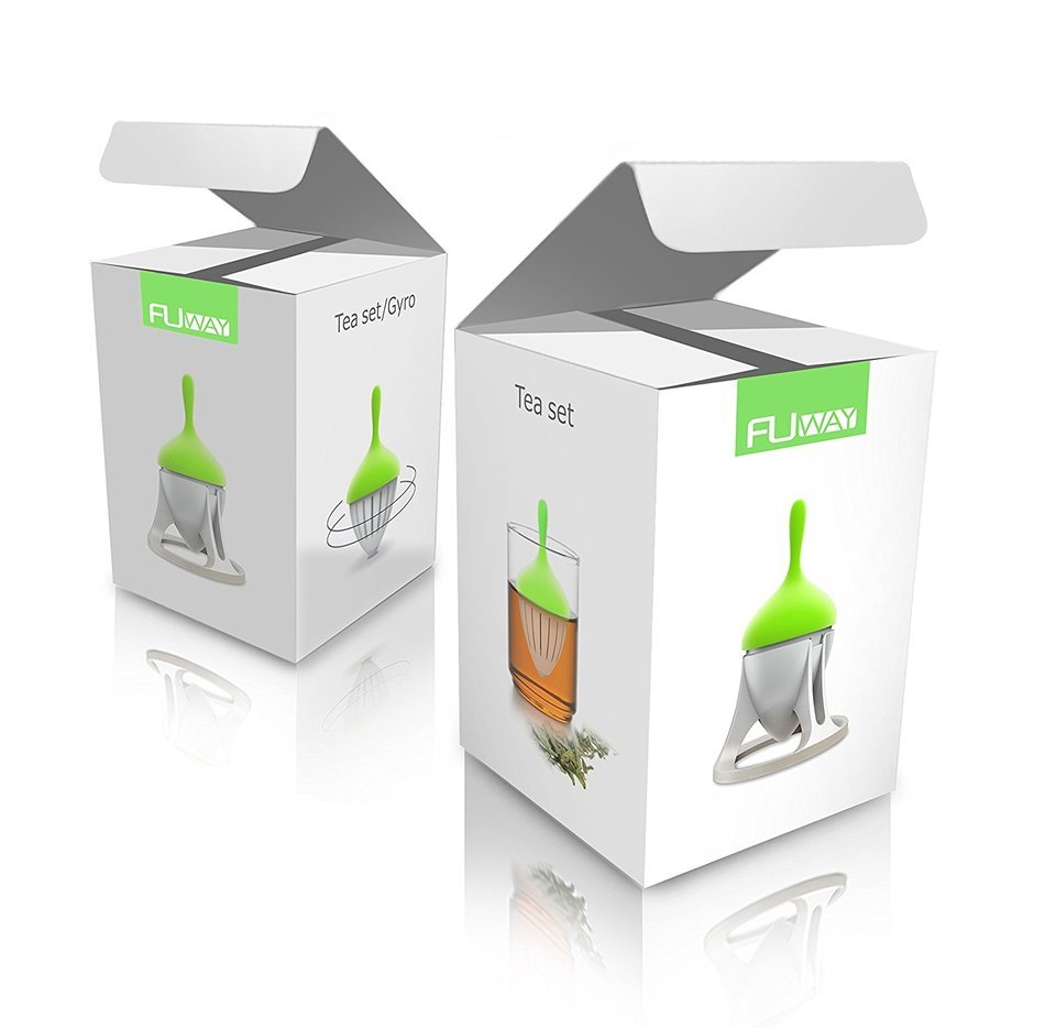 Gyro Design Tea Strainer, fuway Loose Tea Leaf Infuser, Tea Filter, [Food-Grade] Silicone / PP Material Tea Tools... N6
