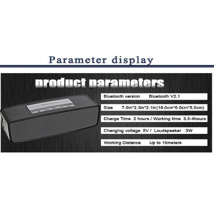 Bluetooth Speaker Altavoz Speakers Parlantes Bluetooth 3D Surround Subwoofer Stereo HIFI Caixa De Som Support... N8