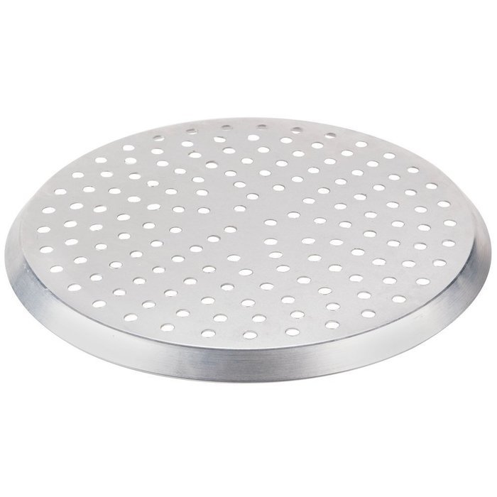 American Metalcraft CAR12P 12" Perforated Heavy Weight Aluminum CAR Pizza Pan N2
