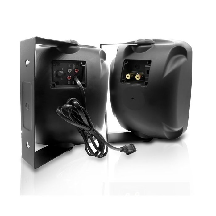 Pyle PDWR64BTB Waterproof and Bluetooth 6.5'' Indoor/Outdoor Speaker System, 800 Watt, Black, Pair N3