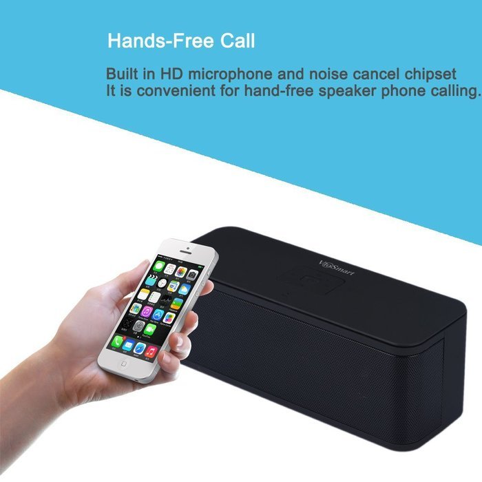VtoSmart Bluetooth Speakers with FM Radio,Brand Mini Portable Charging Wireless Hifi Surround Stereo Sound Bass... N4