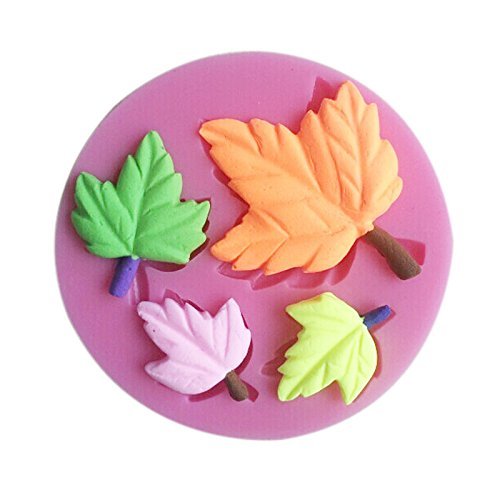 Generic Silicone Fondant Sugarcraft Mould Maple Leaves Mold Cake Decorating Tool N8