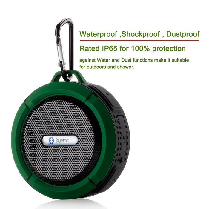 [Bluetooth Waterproof Speaker] PECHAM C6 Portable Waterproof Speaker, 5W Strong Drive Passive Radiator for Waterproof... N3