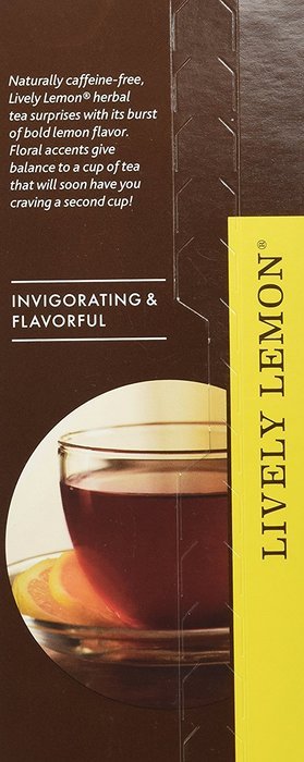 Farmer Brothers Lively Lemon Herbal Tea- Caffeine Free, 25 bags
