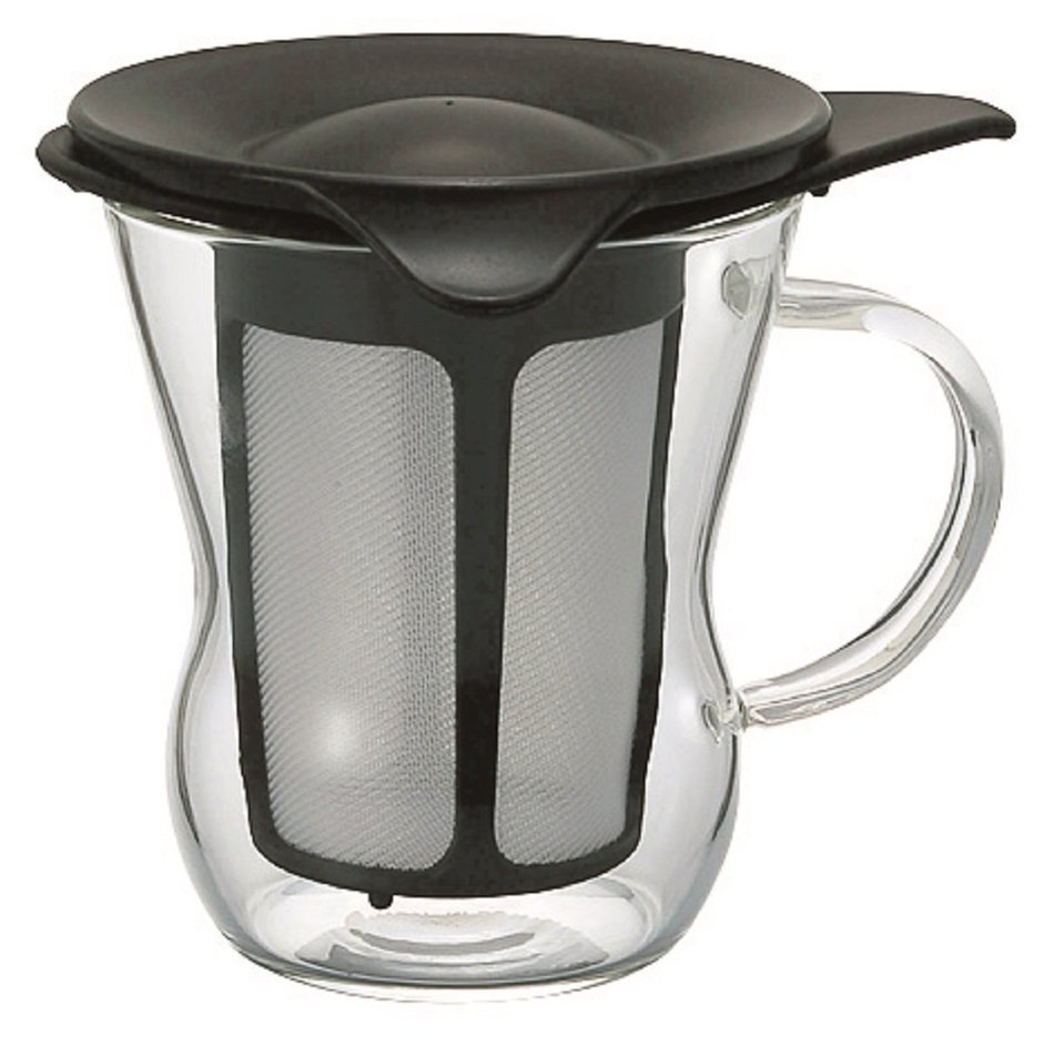 Hario 1-Cup Tea Maker, Natural Black N4