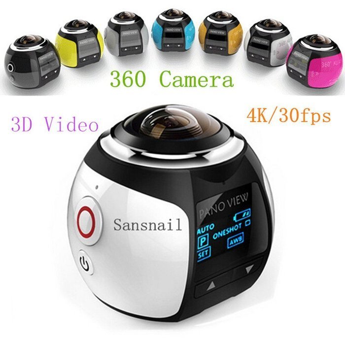 New Released 360 Panoramic Video Camera 4K Resolution @30fps,Creat your 3D Video and images never been so Simple... N4