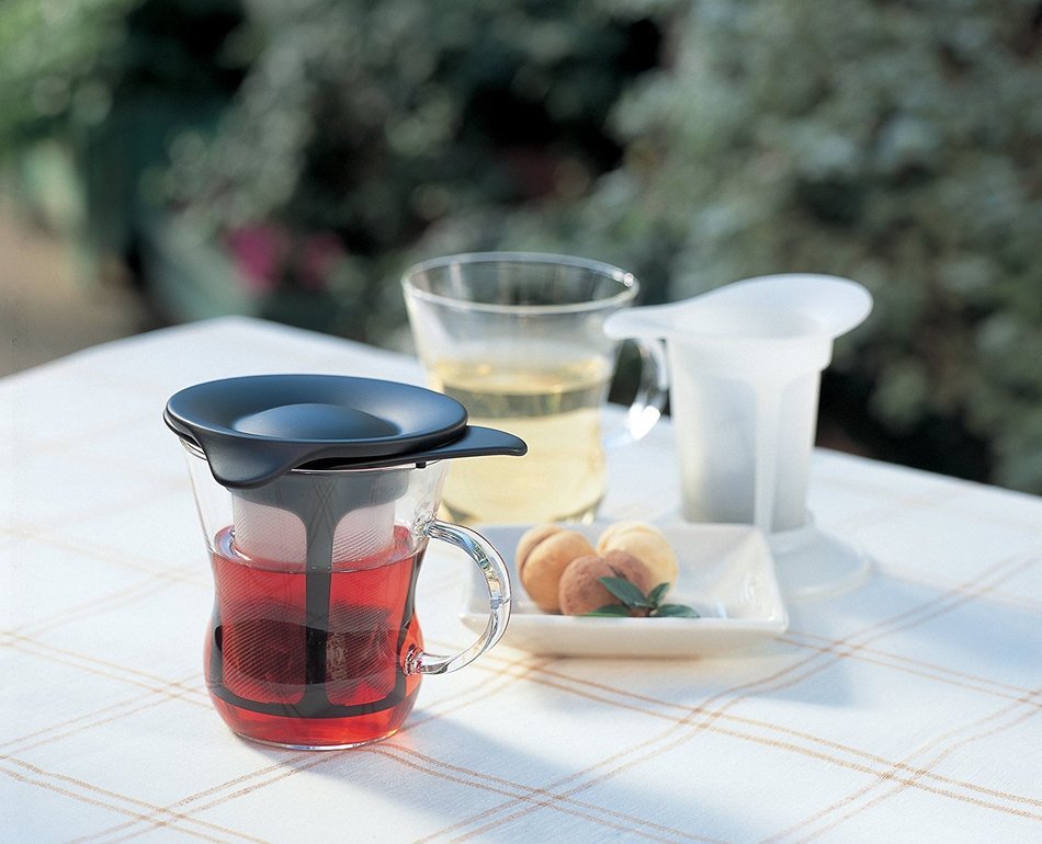 Hario 1-Cup Tea Maker, Natural Black N5