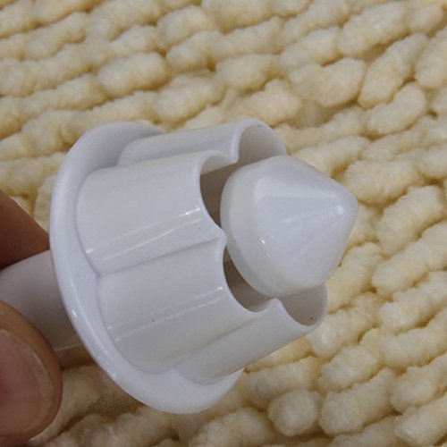 4pcs Fondant Gum Paste Plunger Cutter Flower White N7