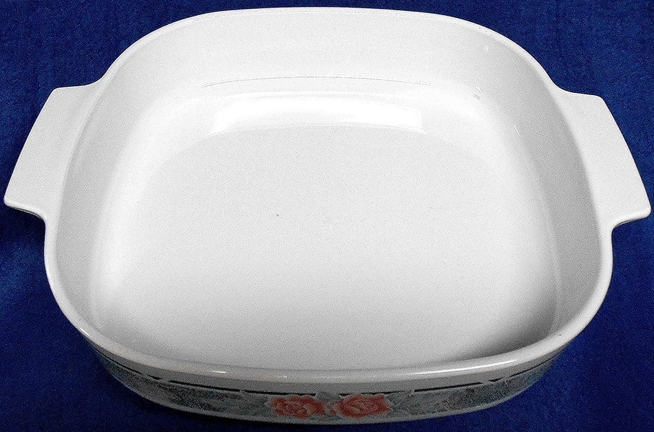 Corning Ware A-10-B Casserole Dutch Oven Silk and Roses N2